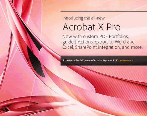 Adobe анонсирует Acrobat X acro 500x395