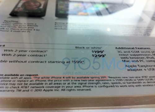 Белый iPhone 4 всё таки появится весной 2011 года whiteiph4 500x362