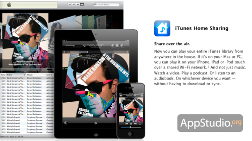 iTunes Home Sharing   полезное новшество iOS 4.3 iths 500x280