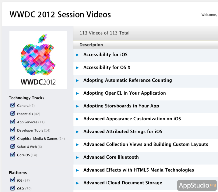 Видео WWDC 2012