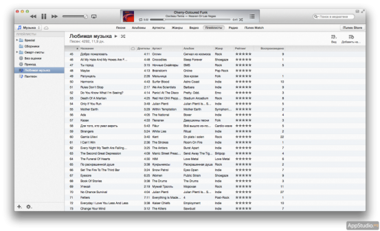 Плейлисты в iTunes 11