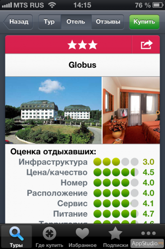 Турстанок из App Store