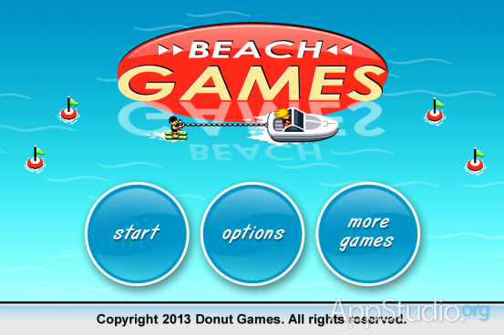 Beach Games Стартовый экран