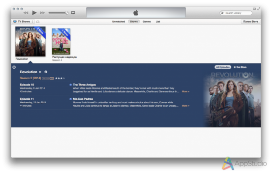 iFlicks 2 — Медиатека iTunes