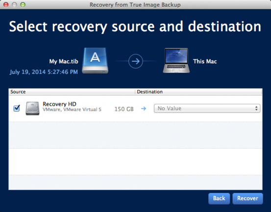 Capture disk recovery