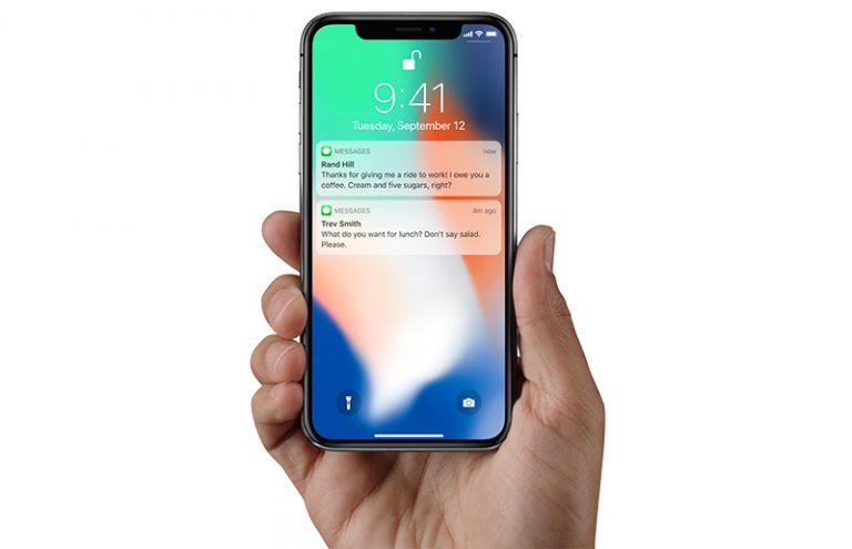 Упал iphone x и не показывает экран